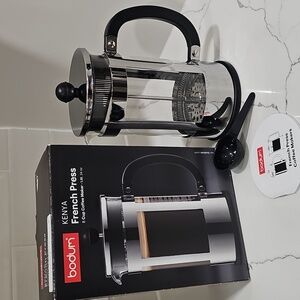 Bodum Kenya Chrome and Black French Press